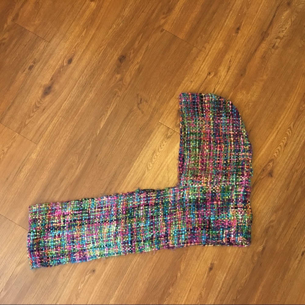 Multi-Color Infinity Scarf with Hood